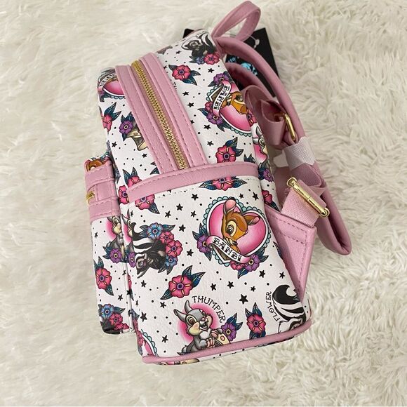 Loungefly Disney Bambi Tattoo Print Mini Backpack ?